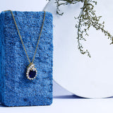 Luxurious Pendant Gemstone Necklace - Fluffy