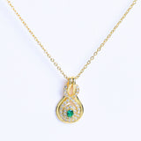 Stunning Shining Zircon Stones Necklace  - Fluffy