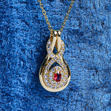 Stunning Shining Zircon Stones Necklace  - Fluffy