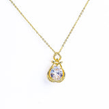 Sparkling Zircon Colorful Gem Necklace - Fluffy