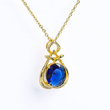 Sparkling Zircon Colorful Gem Necklace - Fluffy