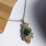 Feminine Adorned Bright Zircon Necklace - Fluffy