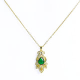 Feminine Adorned Bright Zircon Necklace - Fluffy