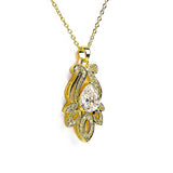 Feminine Adorned Bright Zircon Necklace - Fluffy