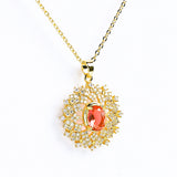 Stunning Central Colorful Gem Necklace - Fluffy