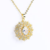 Stunning Central Colorful Gem Necklace - Fluffy