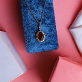 Gleaming Zircon  Colorful Gem Necklace - Fluffy