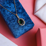 Gleaming Zircon  Colorful Gem Necklace - Fluffy