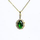 Gleaming Zircon  Colorful Gem Necklace - Fluffy