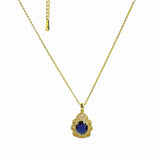 Bright Zircon And Colorful Gem Necklace - Fluffy