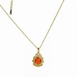 Bright Zircon And Colorful Gem Necklace - Fluffy