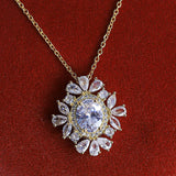 Delicate Gleaming Zircon Stones Necklace - Fluffy