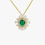 Delicate Gleaming Zircon Stones Necklace - Fluffy