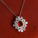 Delicate Gleaming Zircon Stones Necklace - Fluffy