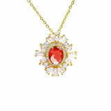 Delicate Gleaming Zircon Stones Necklace - Fluffy