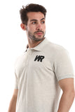 Side Printed "Wr" Classic Polo Shirt - White Rabbit