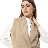 Lapel Double Breasted Vest - Mr Joe