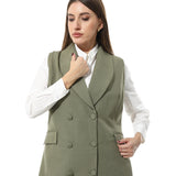 Lapel Double Breasted Vest - Mr Joe