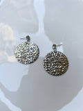 Scratched Metal Earring - Fluffy