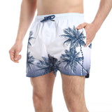 Palm Tree Pattern Regular Fit Swim Shorts (281) - Pavone
