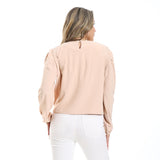 Twisted Stomach Plain Blouse (2984) - Mr Joe