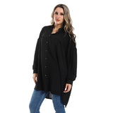 Collar Plain Long Sleeves Tunic (2996) - Mr Joe