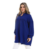 Collar Plain Long Sleeves Tunic (2996) - Mr Joe