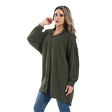 Collar Plain Long Sleeves Tunic (2996) - Mr Joe