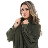 Collar Plain Long Sleeves Tunic (2996) - Mr Joe