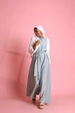 Linen Sleeveless Jumpsuit (3779) - Just4Women