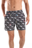 Side Pockets Crabs Patterned Shorts (1265) - White Rabbit