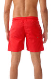 Side Pockets Plain Swim Shorts - White Rabbit