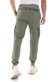 Solid Cargo Pants With 4 Pockets (674) - White Rabbit