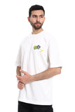 Slip On Back Printed T-Shirt - White Rabbit