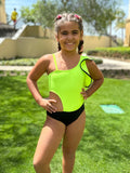 Neon Ruffle Swimsuit - Cottonovi