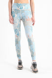 Colorful Palm Seamed Printed Leggings - Fit Freak