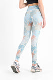 Colorful Palm Seamed Printed Leggings - Fit Freak