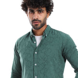 Self Pattern Full Buttoned Shirt - Pavone