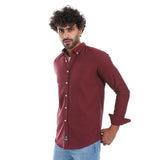 Casual Patterned Full Buttoned Shirt - Pavone