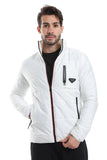 Side Pockets Zip Waterproof Jacket (1405) - White Rabbit