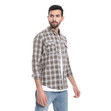 Plaid Pattern Regular Fit Shirt (327) - Pavone