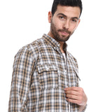 Plaid Pattern Regular Fit Shirt (327) - Pavone