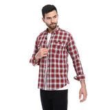 Plaid Pattern Regular Fit Shirt (327) - Pavone