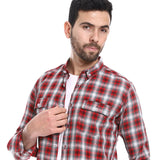 Plaid Pattern Regular Fit Shirt (327) - Pavone