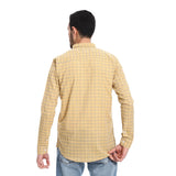 Windowpane Long Sleeves Shirt (328) - Pavone