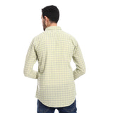 Windowpane Long Sleeves Shirt (328) - Pavone