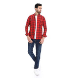 Plaid Pattern Two Front Pockets Shirt (330) - Pavone