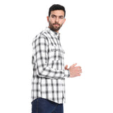 Plaid Pattern Two Front Pockets Shirt (330) - Pavone