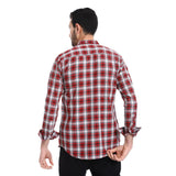 Plaid Pattern Long Sleeves Shirt (331) - Pavone