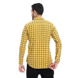 Windowpane Regular Fit Shirt (335) - Pavone